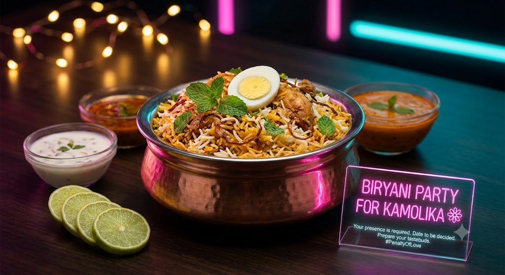 Biryani party reward for Kamolika