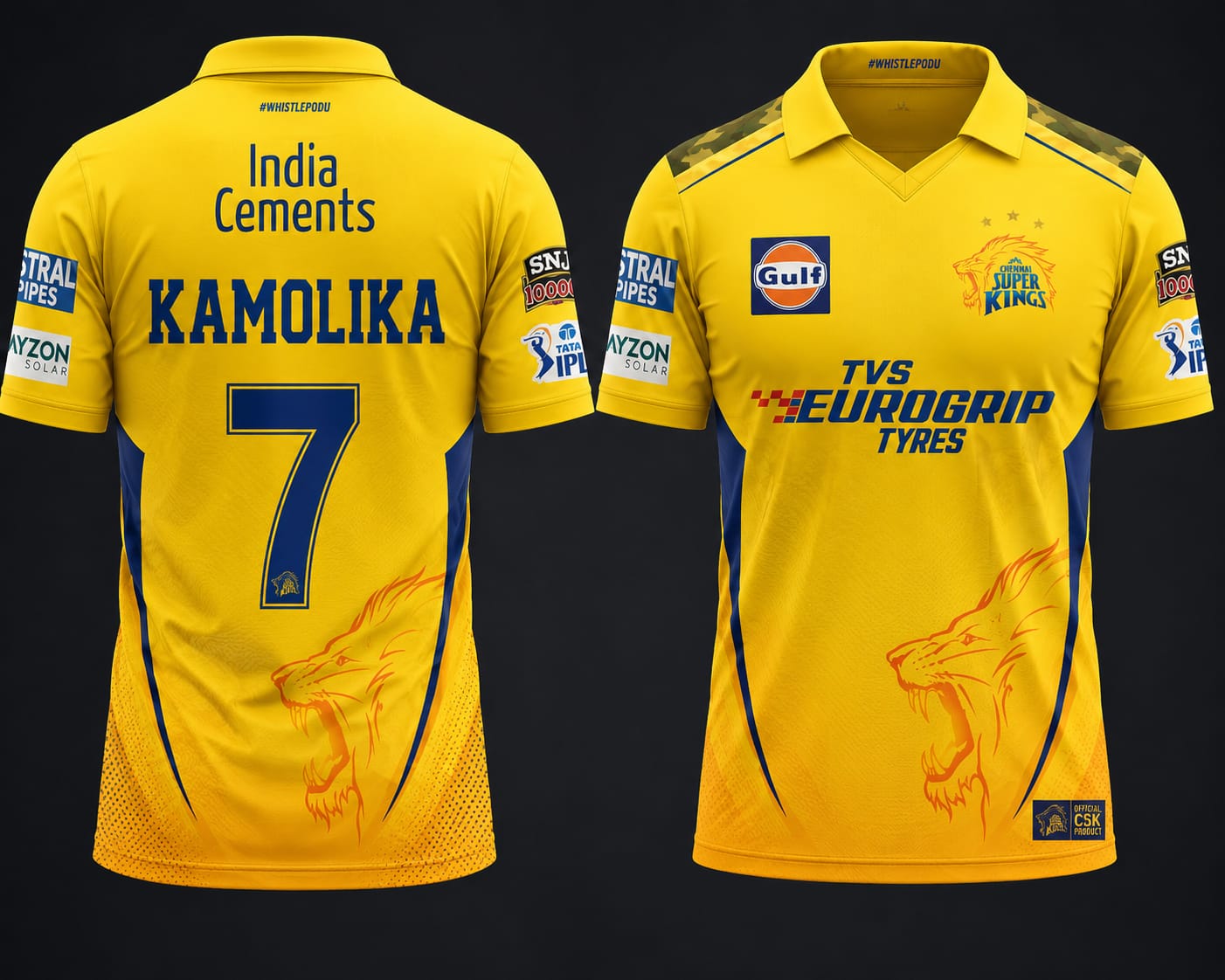 CSK jersey for Kamolika